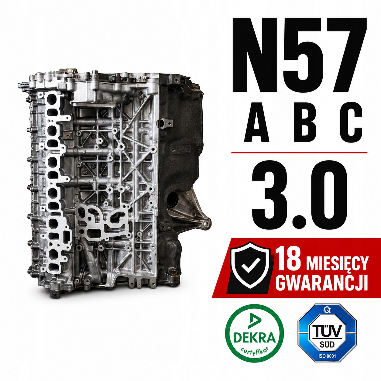 N57D30B N57D30A X3 X5 X6 NOWY WAŁ BMW OE, nowe TŁOKI 18-mcy GWAR