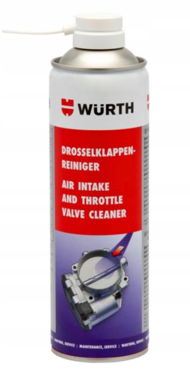 Zmywacz do gaźników przepustnicy wlotów powietrza 500ml Wurth