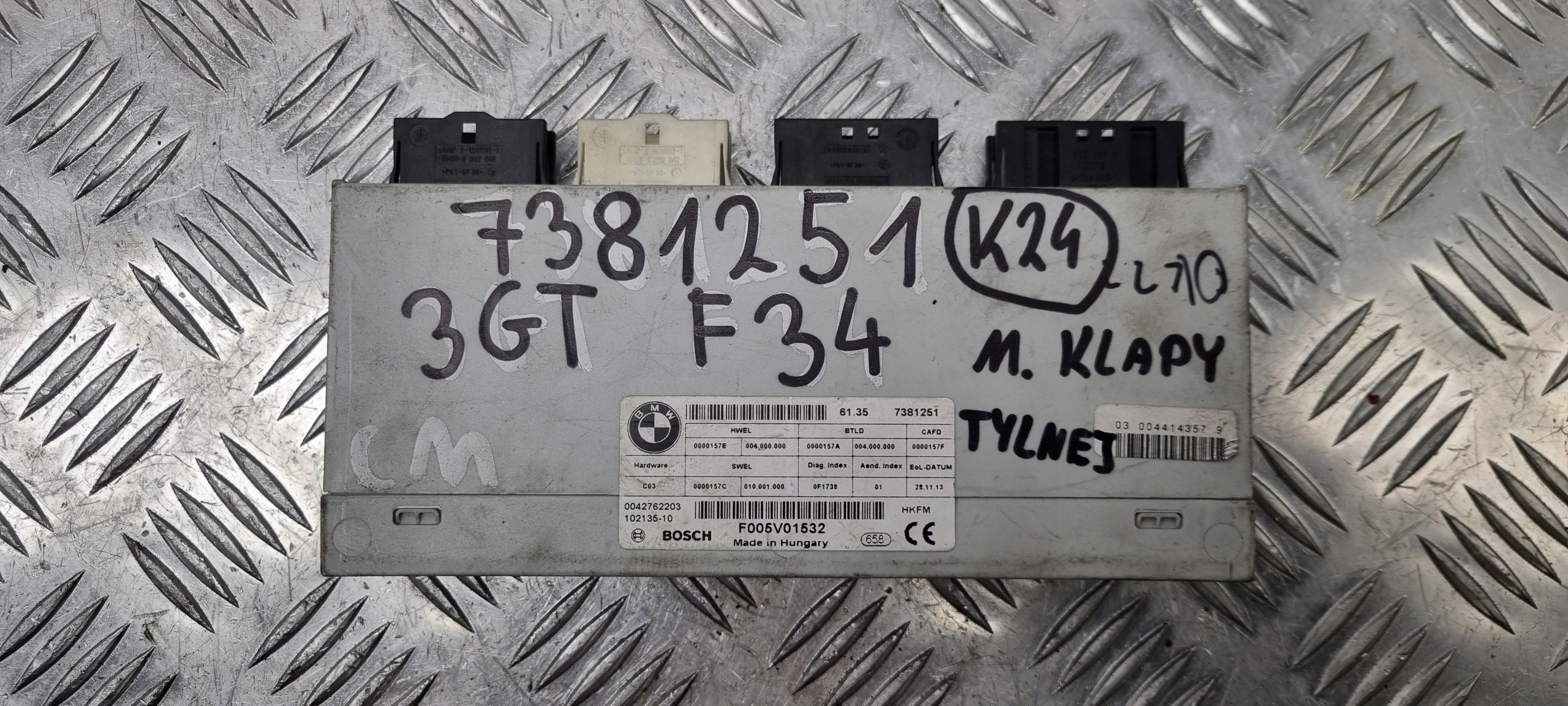 BMW 3GT F34 STEROWNIK TYLNEJ KLAPY 7381251