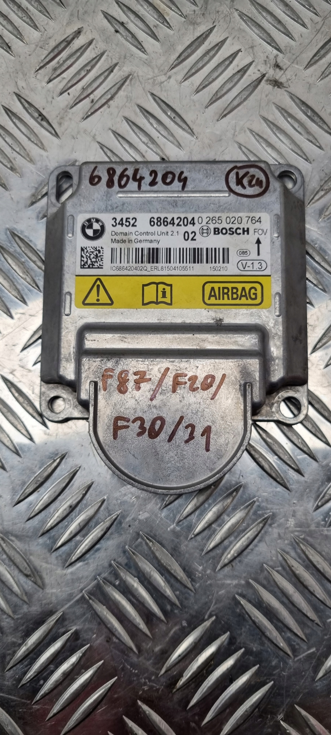BMW F30 F32 F36 MODUŁ AIRBAG 6864204