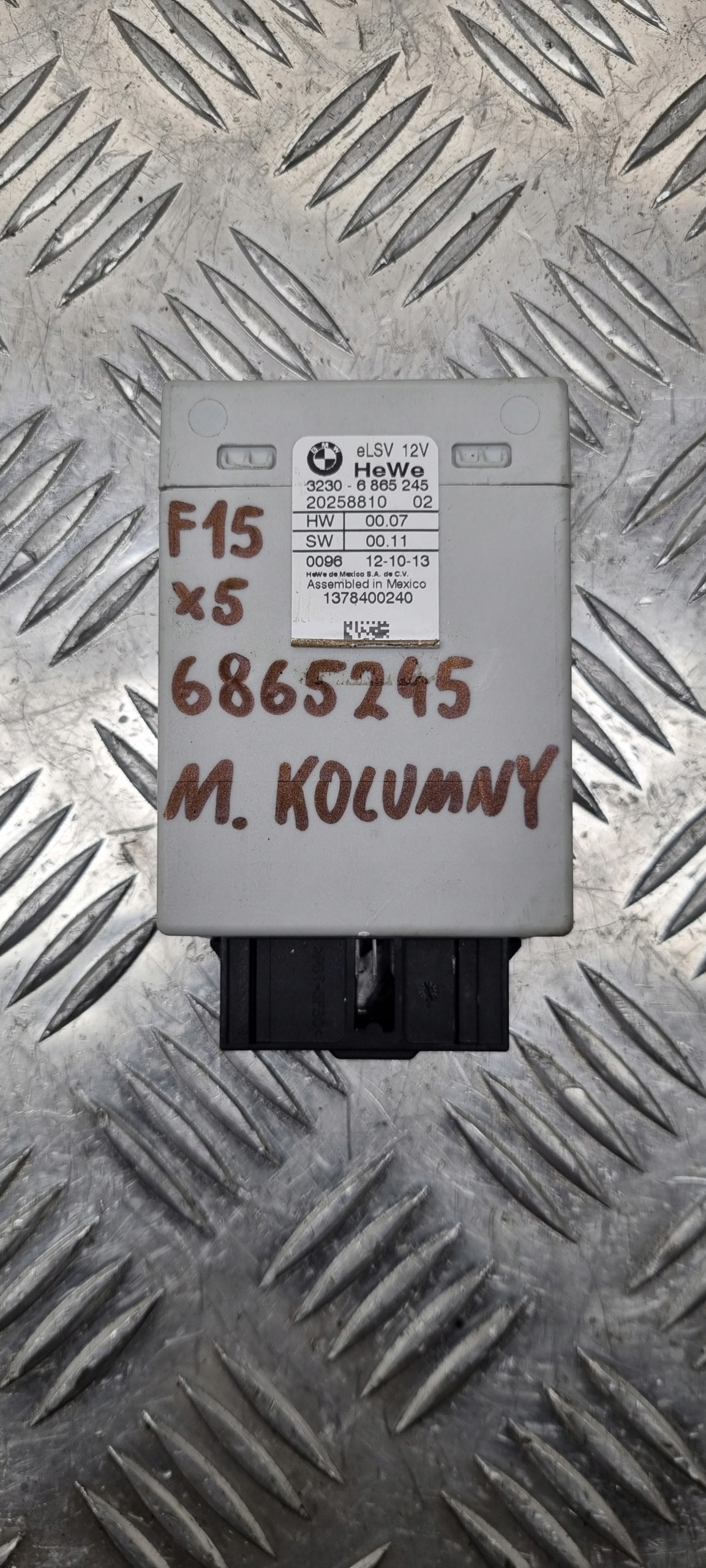 BMW F15 F16 STEROWNIK MODUŁ KOLUMNY 6865245