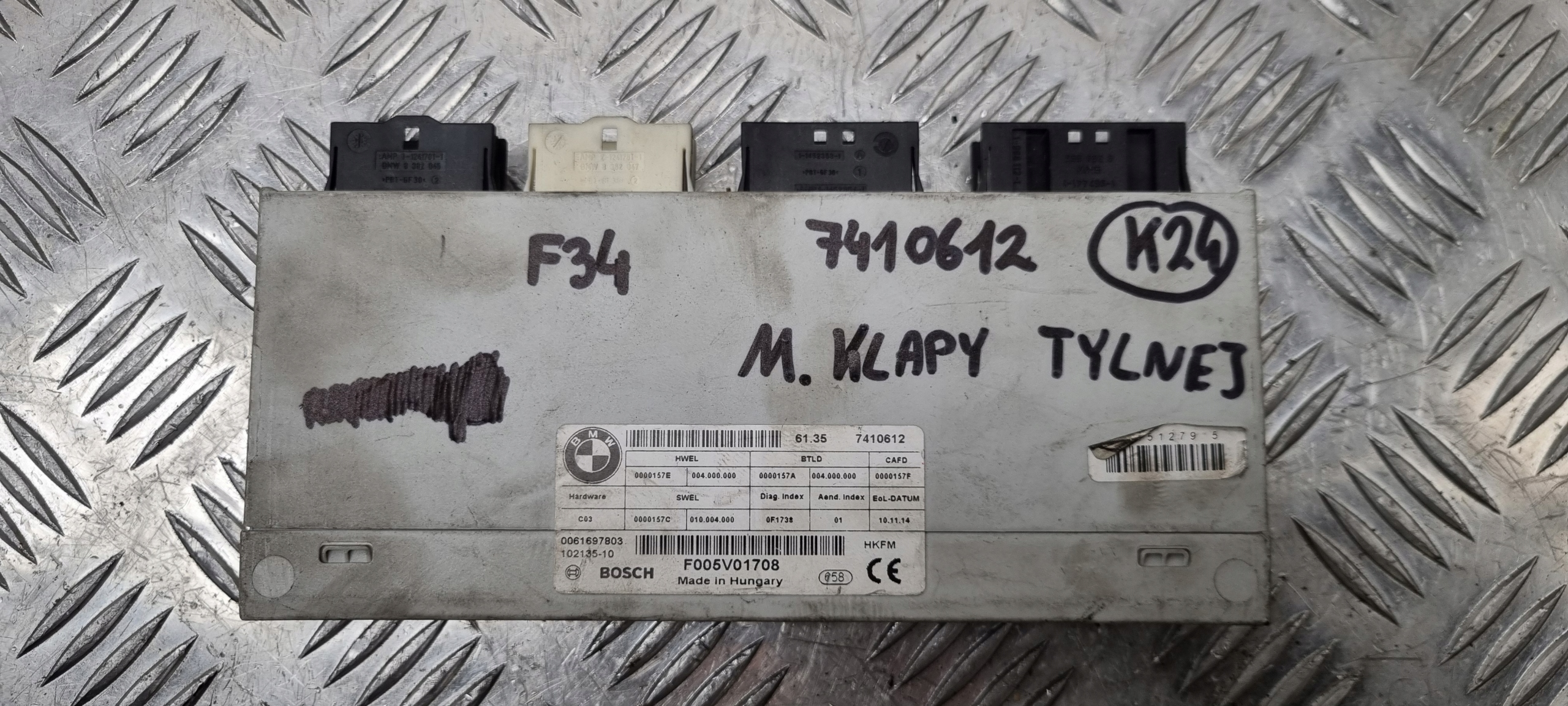 BMW F34 MODUŁ STEROWNIK TYLNEJ KLAPY 7410612